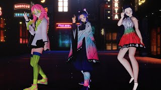 Mitsuri , Kanae & Shinobu - ํฝํค ํฝํค ( Pikki Pikki Dance Challenge ) - MMD - Quick Magic AI