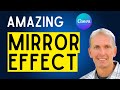 How to Make Amazing MIRROR TEXT EFFECT in Canva | STEP BY STEP