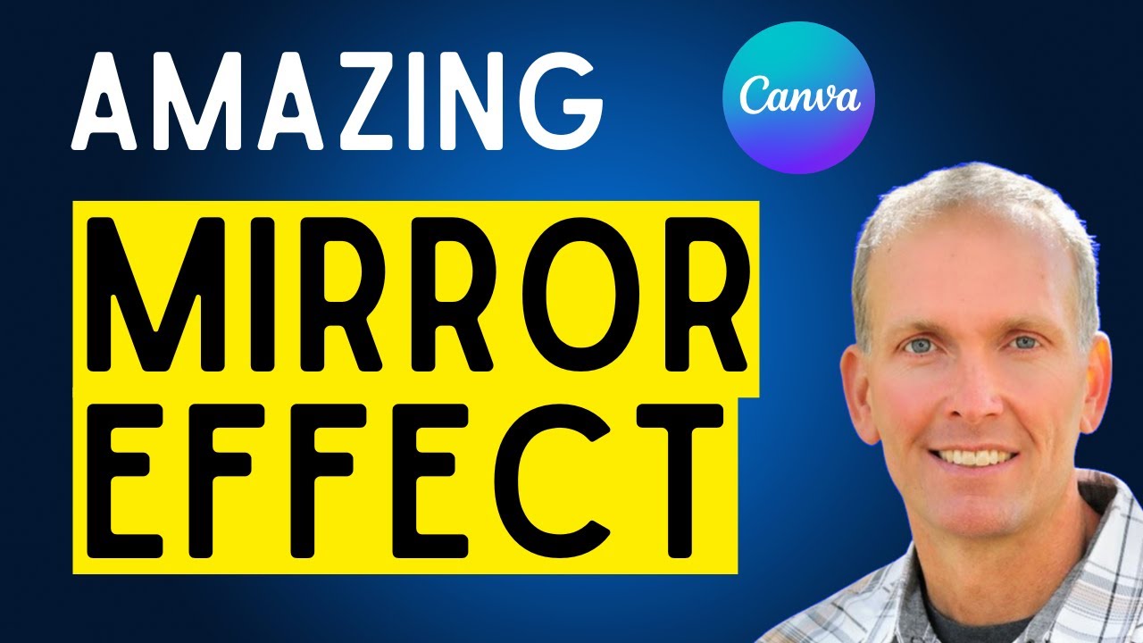 How to Make Amazing MIRROR TEXT EFFECT in Canva | STEP BY STEP - YouTube