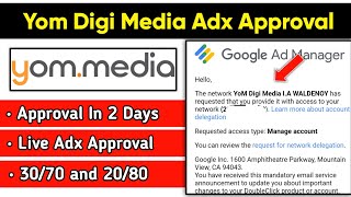 Yom Digi Media Adx Approval | google adx approval | Alright adx Approval