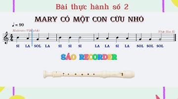 Bài Thực Hành Số 2 (Sáo Recorder) | Nhạc Cụ Lớp 6 | SGK Chân Trời Sáng Tạo