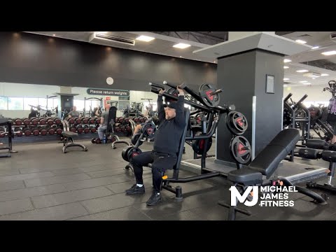 Plate-Loaded Shoulder Press Machine | Build Bigger, Stronger Shoulders 💪 | Michael James Fitness