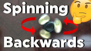 Wagon Wheel Effect - Fidget Spinner Spinning Backwards 4K