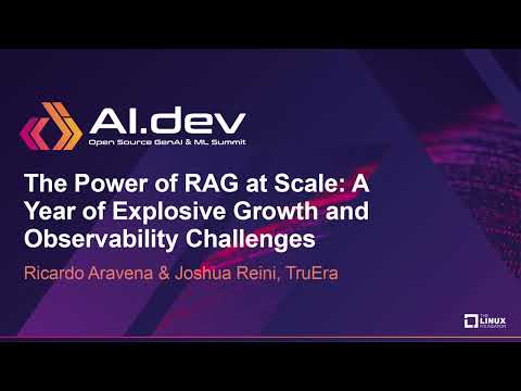 The Power of RAG at Scale: A Year of Explosive Growth and Observab... Ricardo Aravena & Joshua Reini Episode cover