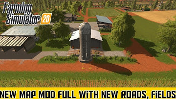 FS 20 New Map Mod full New Roads, fields