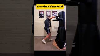 Perfect Overhand tutorial. Knockout. #boxing #boxingtraining #boxingcoach #boxeo #mma #tutorial