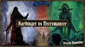 HARBINGER (💨/💧) vs NECROMANCER (💨/🔥), Sorcery: Contested Realm – Gothic Precon Gameplay