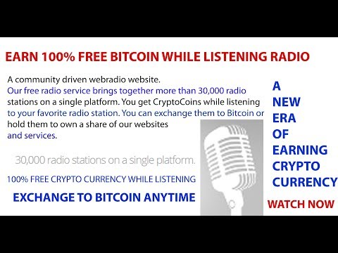 Earn bitcoin listening to radio