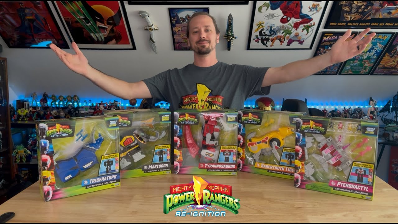 Toy Review - Playmates Re-Ignition Combinable Dinozords - Megazord