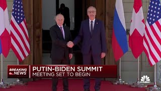 President Joe Biden, Vladimir Putin arrive to the meeting in Geneva