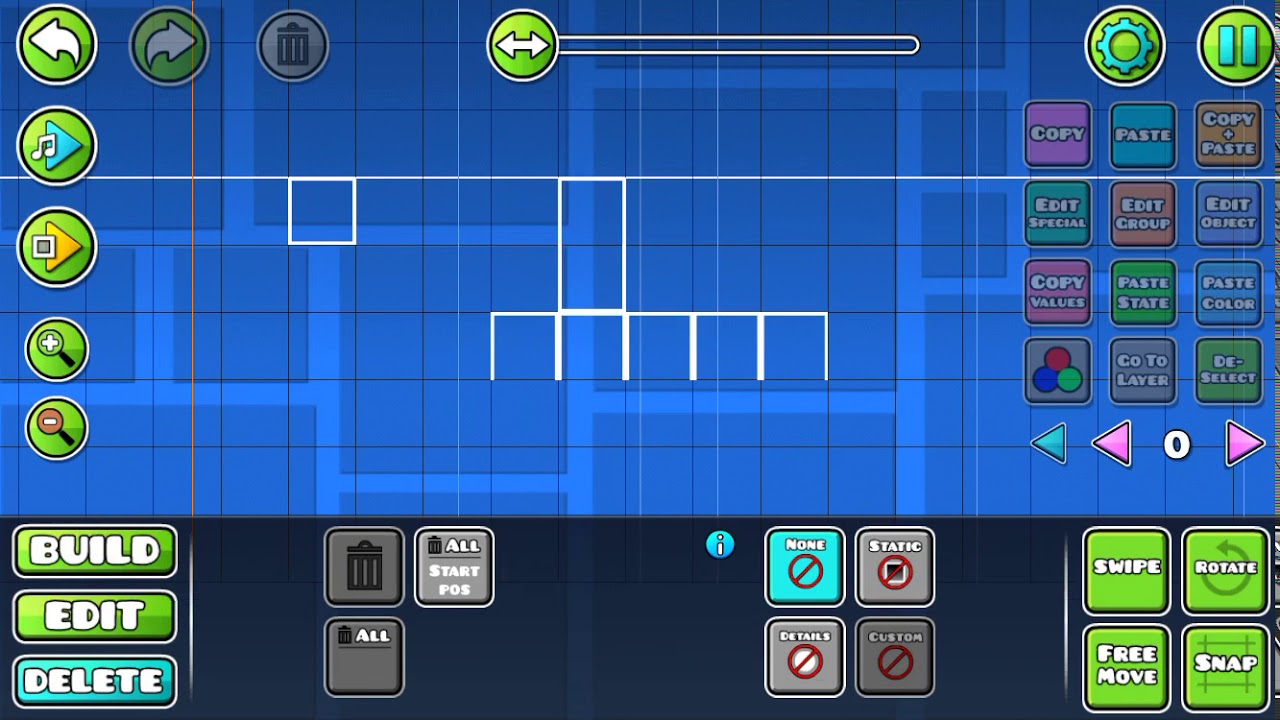 Geometry Dash how to make Moving blocks - YouTube