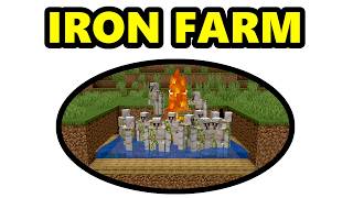 NEW UPDATE Minecraft 26.1.2 Iron Farm Tutorial | Easy Java Iron Farm #minecraft #ironfarm