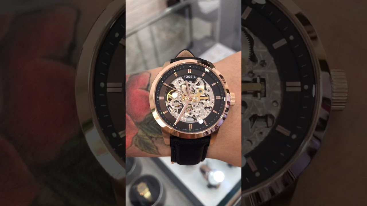 Fossil ME3084 Automatic Skeleton . Được thiết kế lộ bộ máy cơ học đẳng cấp ...!