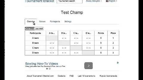 How to make tournament bracket online