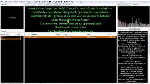 How to make synchronized lyrics with song from foobar2000 player