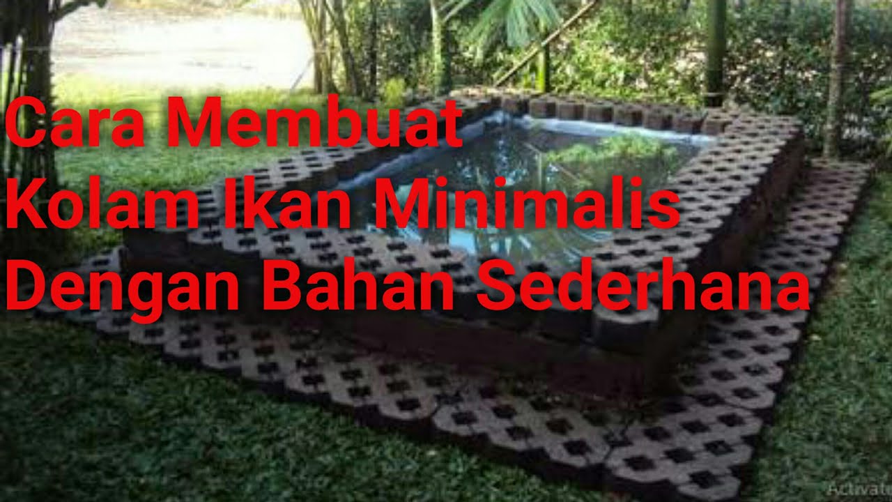 Cara Membuat Kolam Ikan Non Permanen Di Teras Rumah YouTube