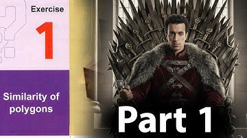 Solving exercise (1) on Similarity of polygons ( Part 1 ) - sec1 - first term