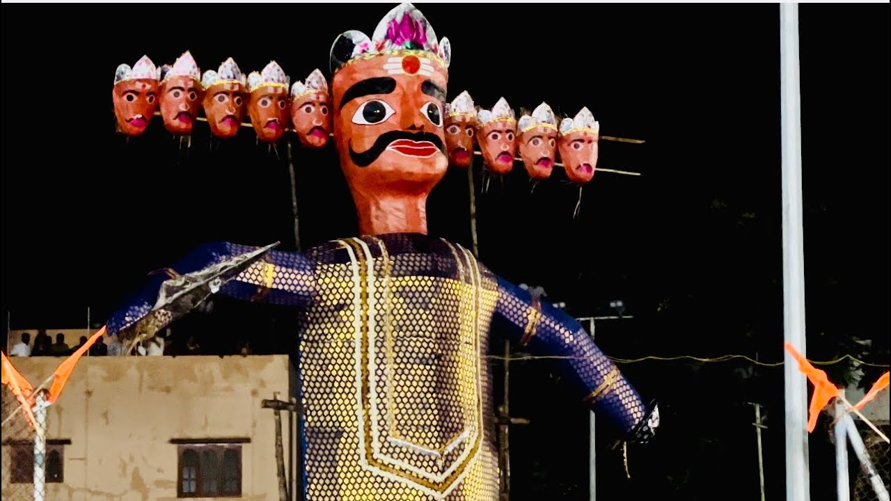Ravan Dahan | Biggest Ravan big Ravan Dahan | Hyderabad | Amberpet # ...