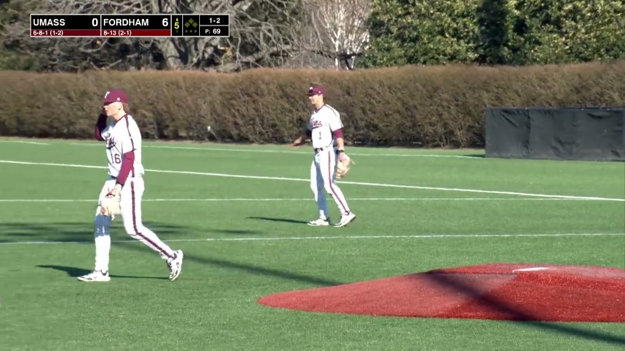 Fordham Baseball vs. UMass Highlights - March 21, 2025