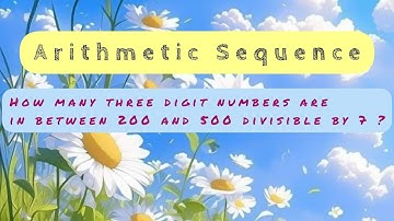 How many 3 digit numbers are there between 200 and 500 divisible by 7? #arithmetic sequence #easy
