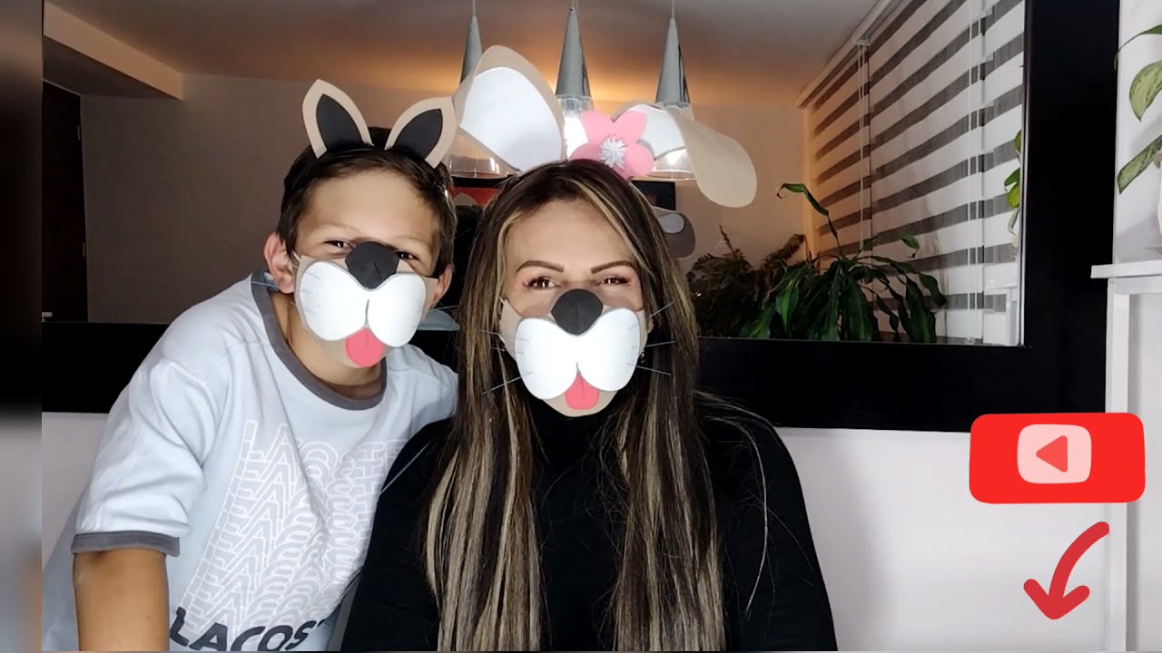 🎨 Aprende a realizar una hermosa máscara con cubrebocas para halloween 👻🐶.