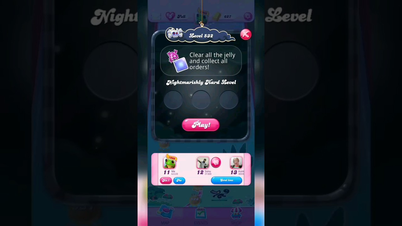 candy crush level 532 | how to pass level 532 on candy crush | 