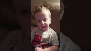 Brexton(2 1/2) saying hi to Grandma Judie. 2026