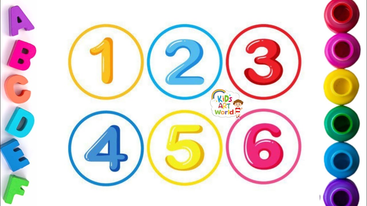Learn shapes, colors for kids, Numbers 123 counting 1 to 100