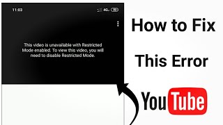 This video is unavailable with Restricted Mode enabled. To view this video you will need to disable