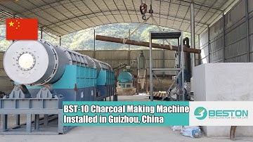 10 Tons Straw Charcoal Making Machine Installed in China | Supported By the Government