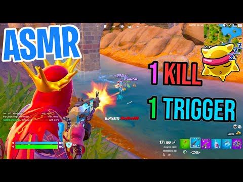 ASMR Gaming 😴 Fortnite 1 Kill = 1 Trigger Relaxing Mouth Sounds 🎮🎧 Controller Sounds + Whispering 💤