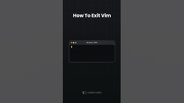 How to exit vim - #vim #coding #programming