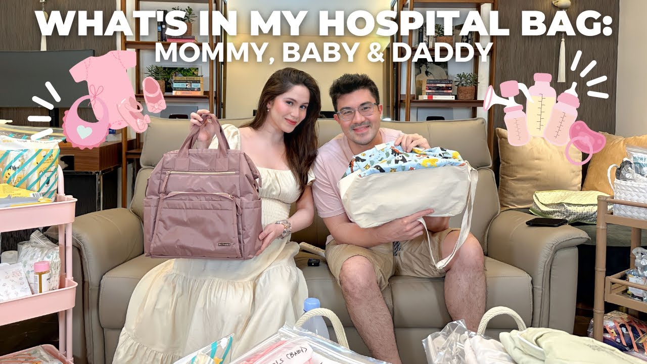 WHAT'S IN MY HOSPITAL BAG: MOMMY, BABY & DADDY | Jessy Mendiola