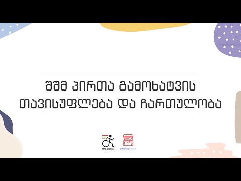 შშმ პირთა გამოხატვის თავისუფლება და ჩართულობა
