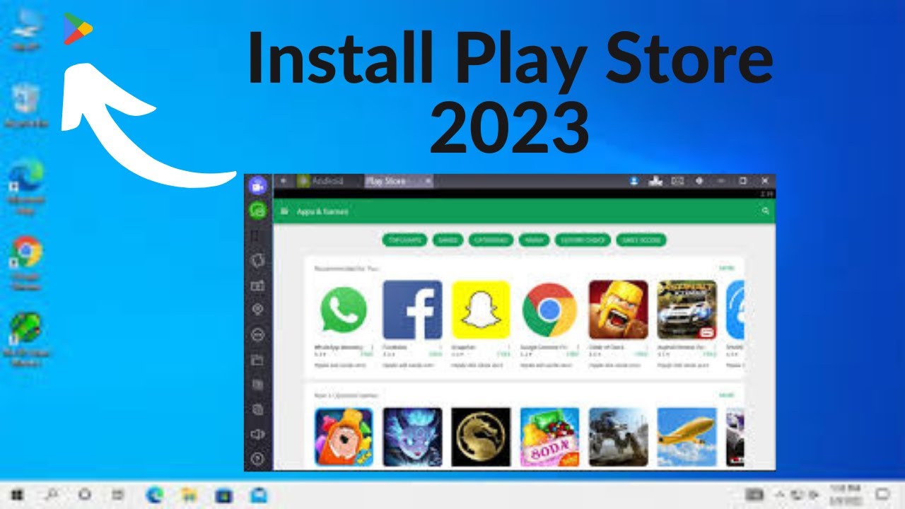 How to Install Google Play Store on PC or Laptop | How to Download Apps ...
