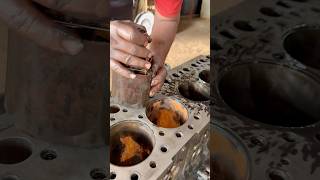 1989's engine honing | Liner Polished #short #polish #engineblock #shorts #fyp
