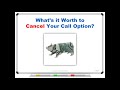 What&#39;s it Worth to Cancel Your Call Option?