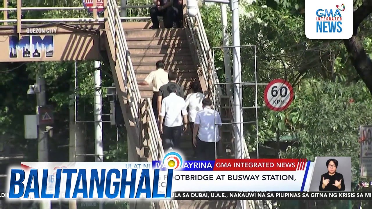 Bagong Kamuning footbridge at busway station, bukas na sa publiko | Balitanghali