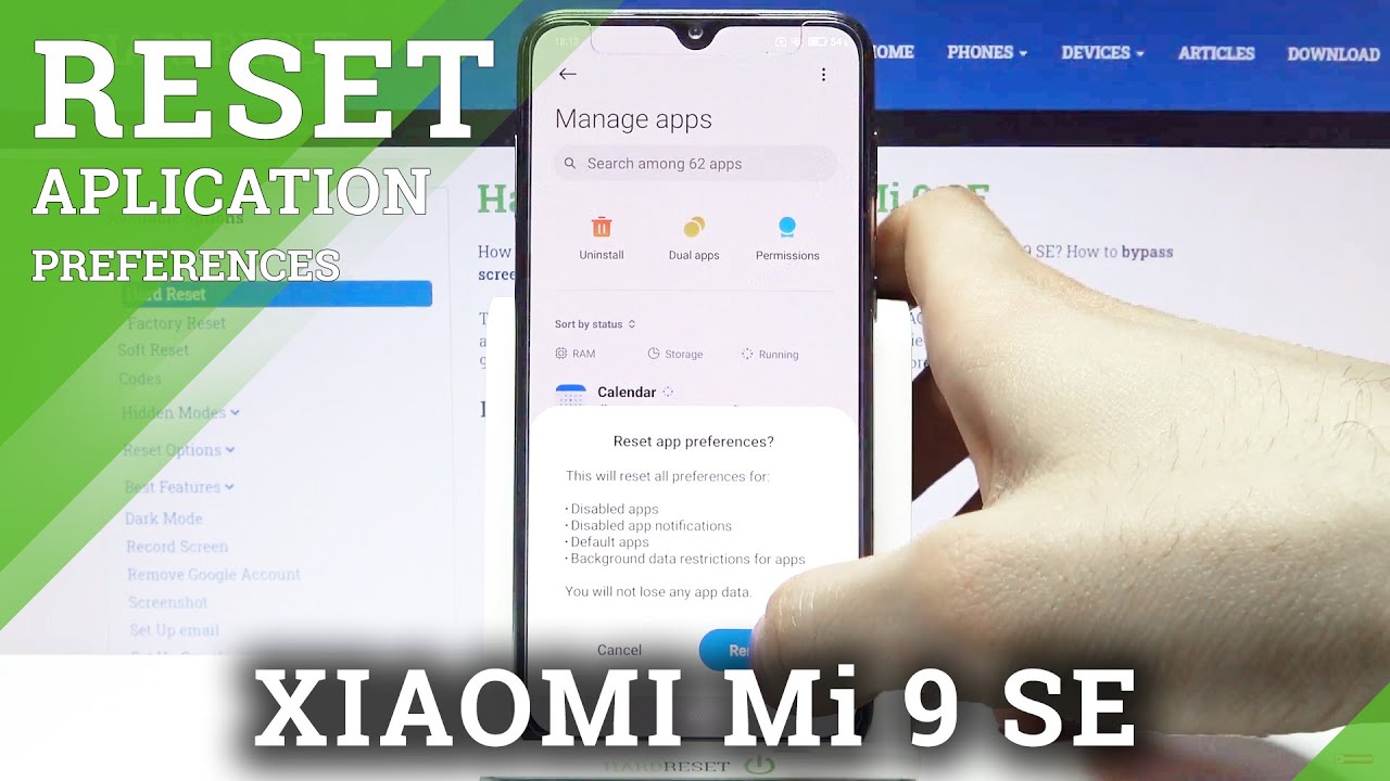 How To Reset Apps Preferences On XIAOMI Mi 9 SE Restore Apps