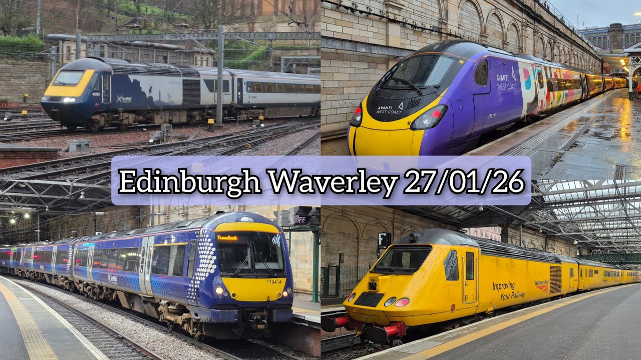 A few trains at Edinburgh Waverley. | 27/01/26.