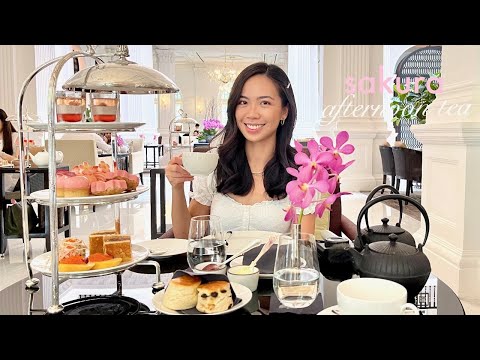 🌸 Sakura Afternoon Tea at Raffles Hotel & Hanami Bokksu Unboxing 🌸