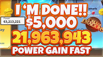 $5,000 in 3 Days 21.9M Power - I