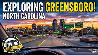 Driving around Greensboro, North Carolina