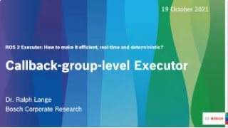 Callback groups executor - Ralph Lange