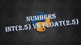 Python - Basics - Numbers