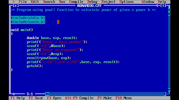 C Programming and Coding for Beginners Part 18 | Calculate power using pow ( ) function | PremnArya