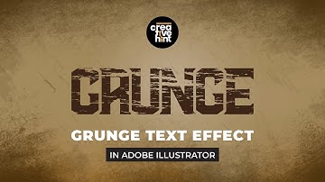 Grunge Text Effect in Adobe illustrator. #graphicdesign