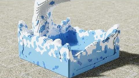 LEGO Blender Fluid Simulation