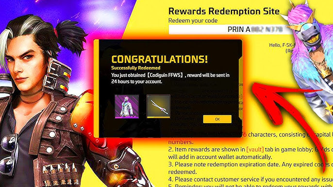 CODIGUIN FF: novo código Free Fire Gola Alta 2023; veja como resgatar no  Rewards