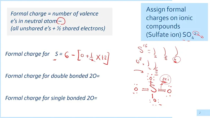 How to assign the formal charge of Sulfate Ion?